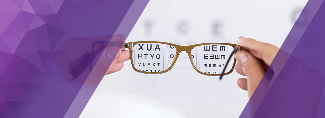 Glasses and eye chart